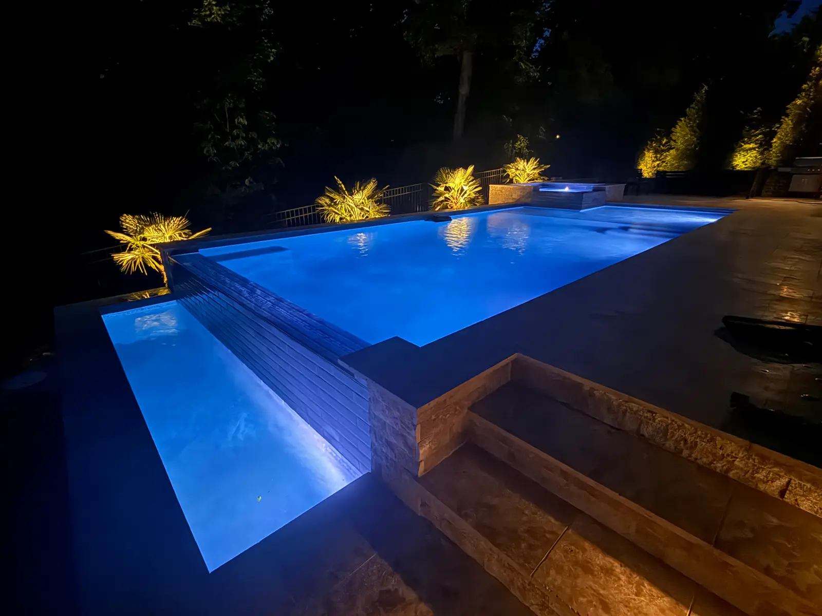 Infinity edge pool in Davidson, NC, view 2