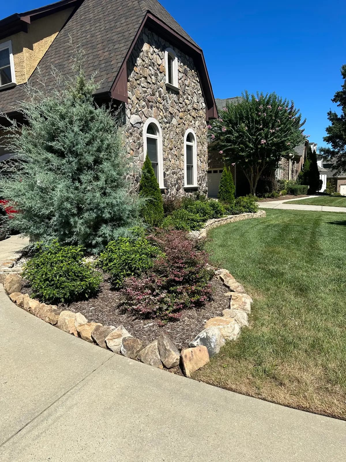 Landscape planting 11 near Charlotte, NC built by Aqua Pools & Outdoor Living